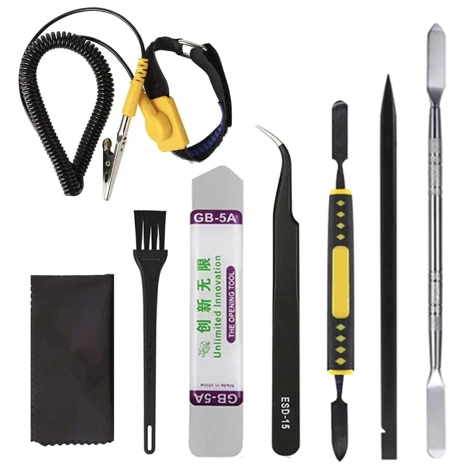 Antistatic Wrist Band Open Pry Repair Tool Kit For Electronic Devices & PC