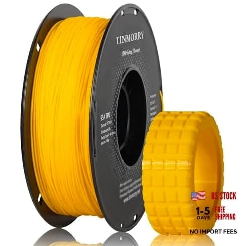 TPU Filament 1.75mm, TPU 95A Flexible 3D Printer - Traffic Yellow
