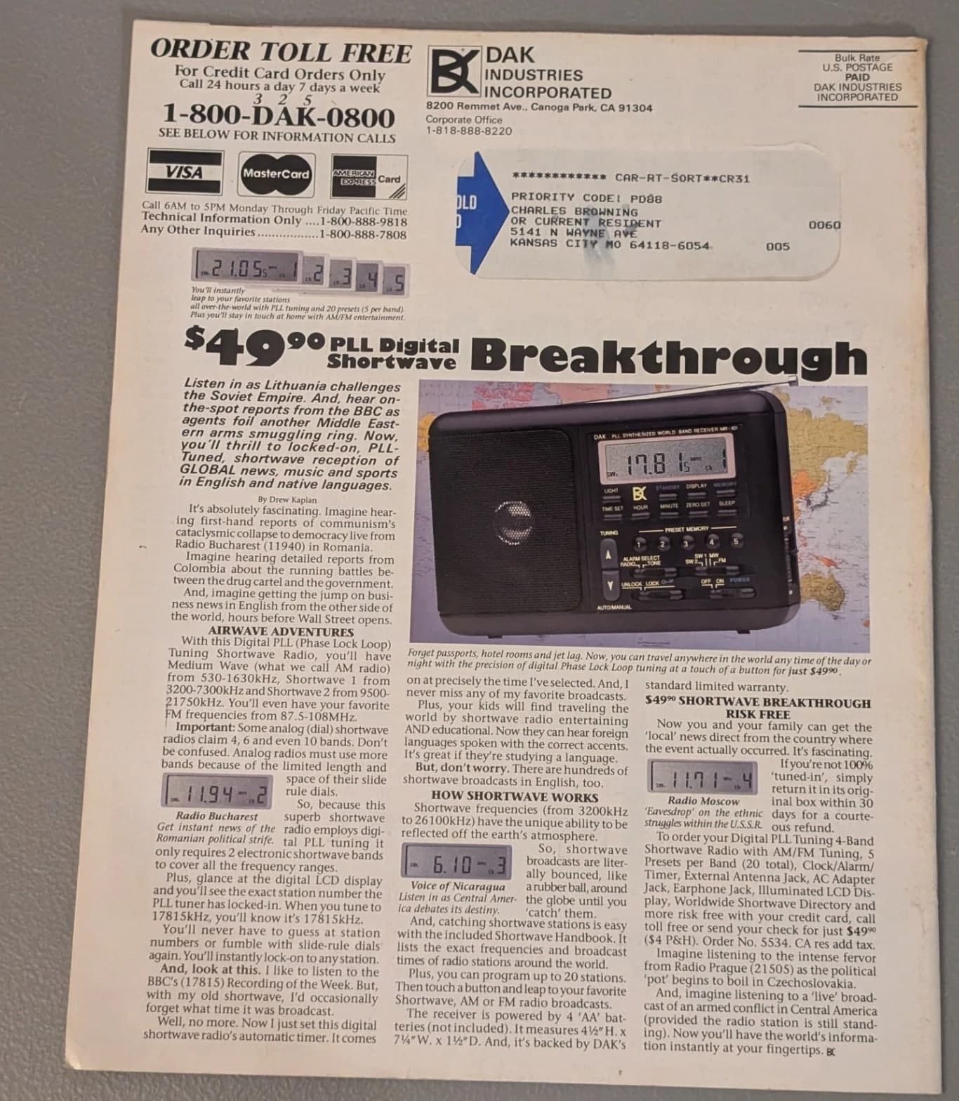 DAK Summer 1990 Catalog - Vintage 90s Ads Early 1990s Computer Electronics Gadgets
