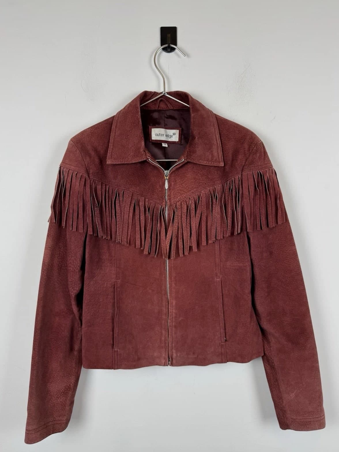 Vintage Western Wear Suede Leather Jacket, Size 12
