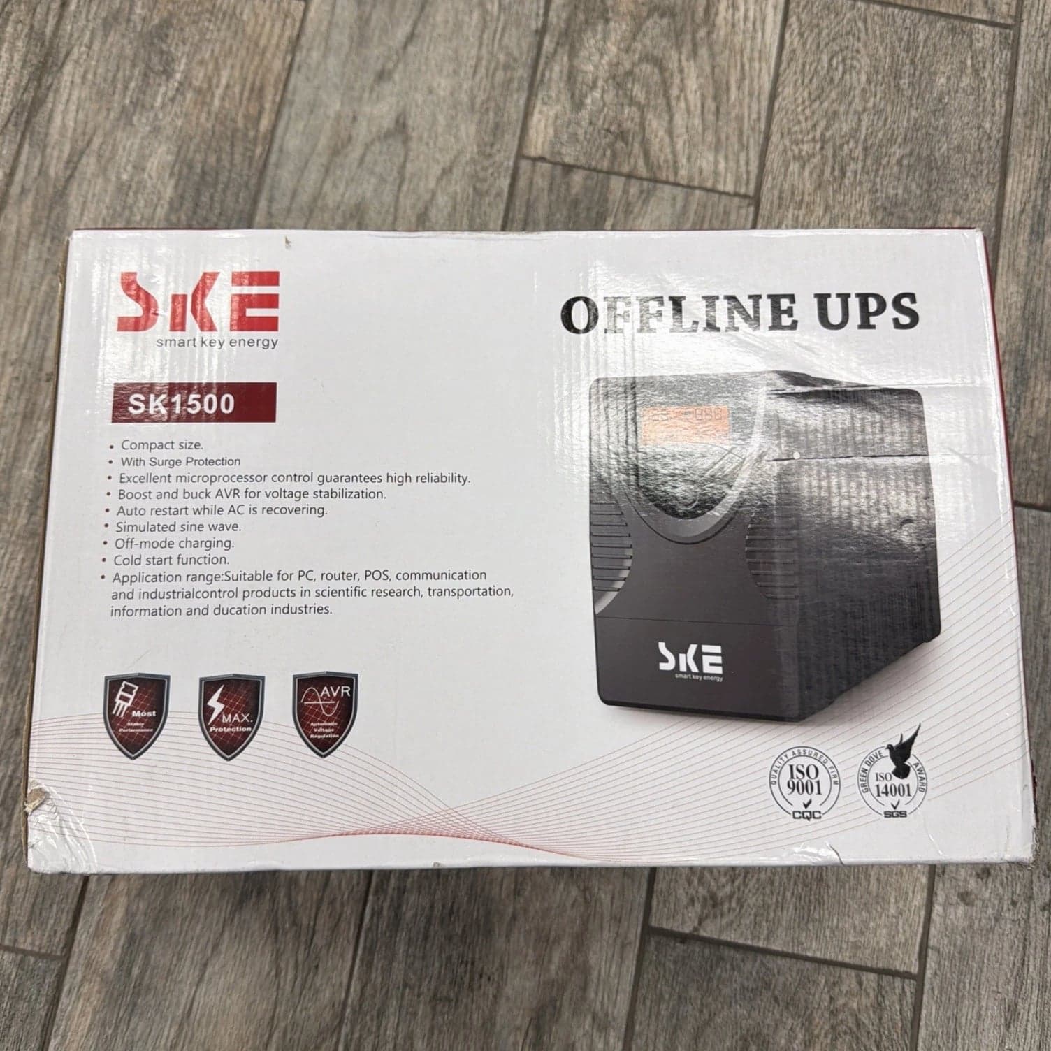 1500VA/900W UPS Battery Backup with Surge Protector Power Supply Unit