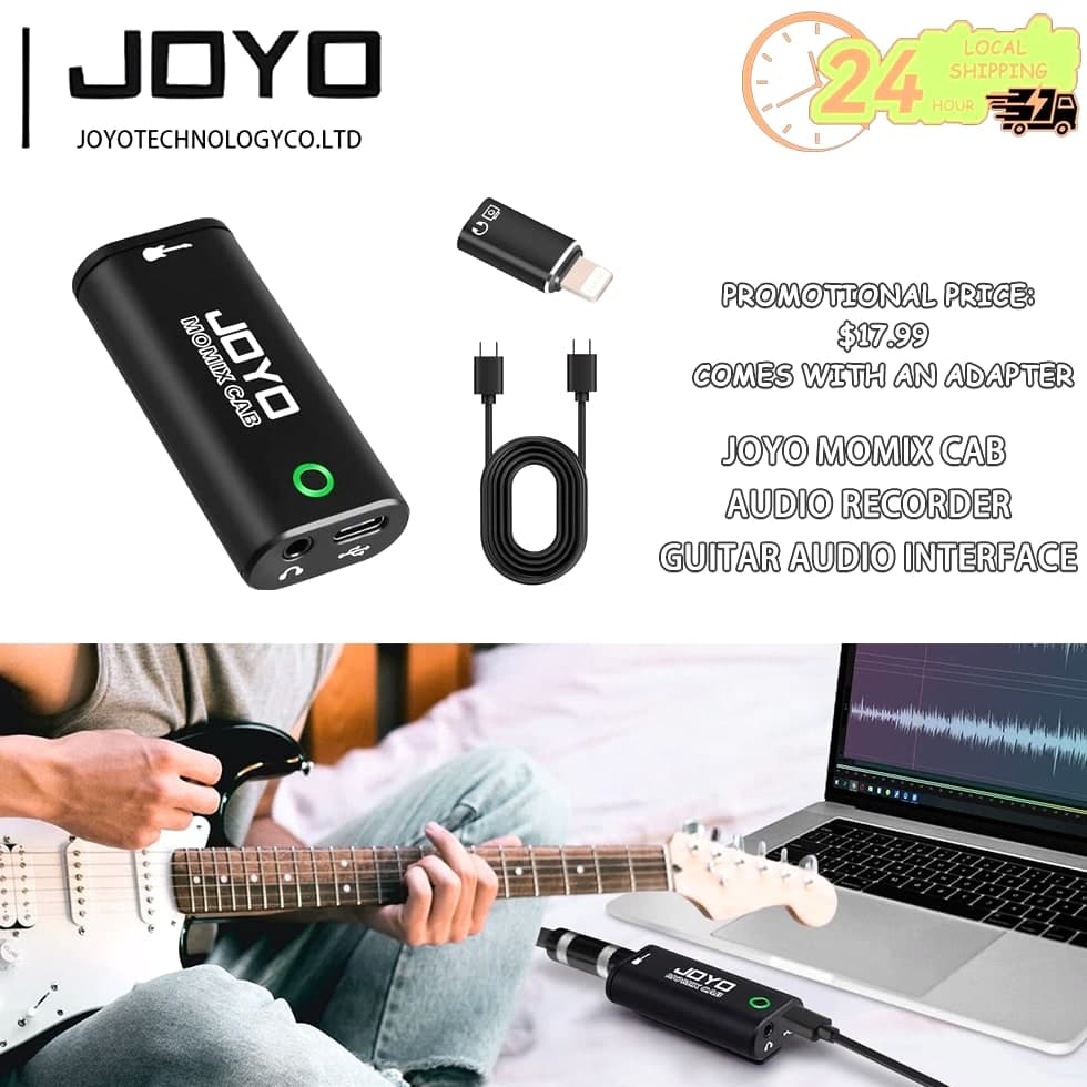 JOYO Mini Guitar Audio Interface - Pocket Internal Recording Sound Card, Portable