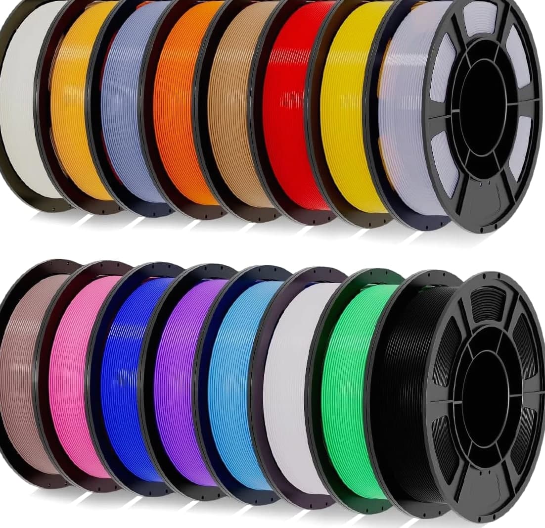 PLA+ 3D Printer Filament 1.75mm Bundle, Individually Vacuum Sealed, Multi-Color
