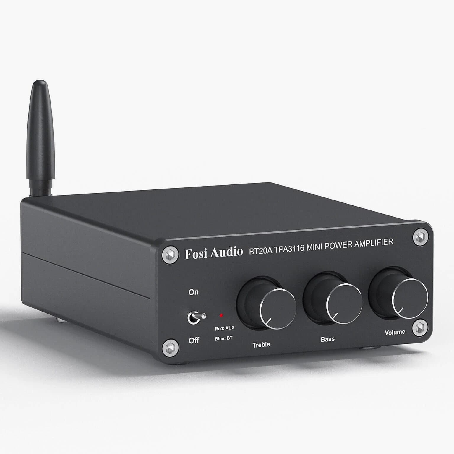 Fosi Audio BT20A Bluetooth 5.0 Stereo 2.0CH Audio Amplifier Receiver Mini Hi-Fi