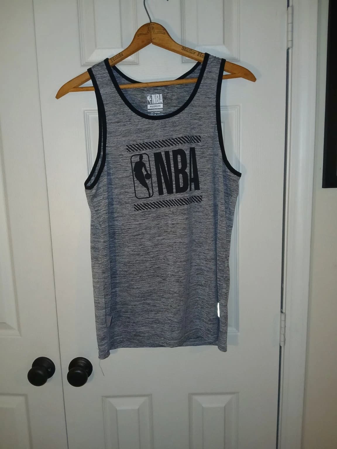 NBA Men's Heather Gray Performance Tank - Size Medium