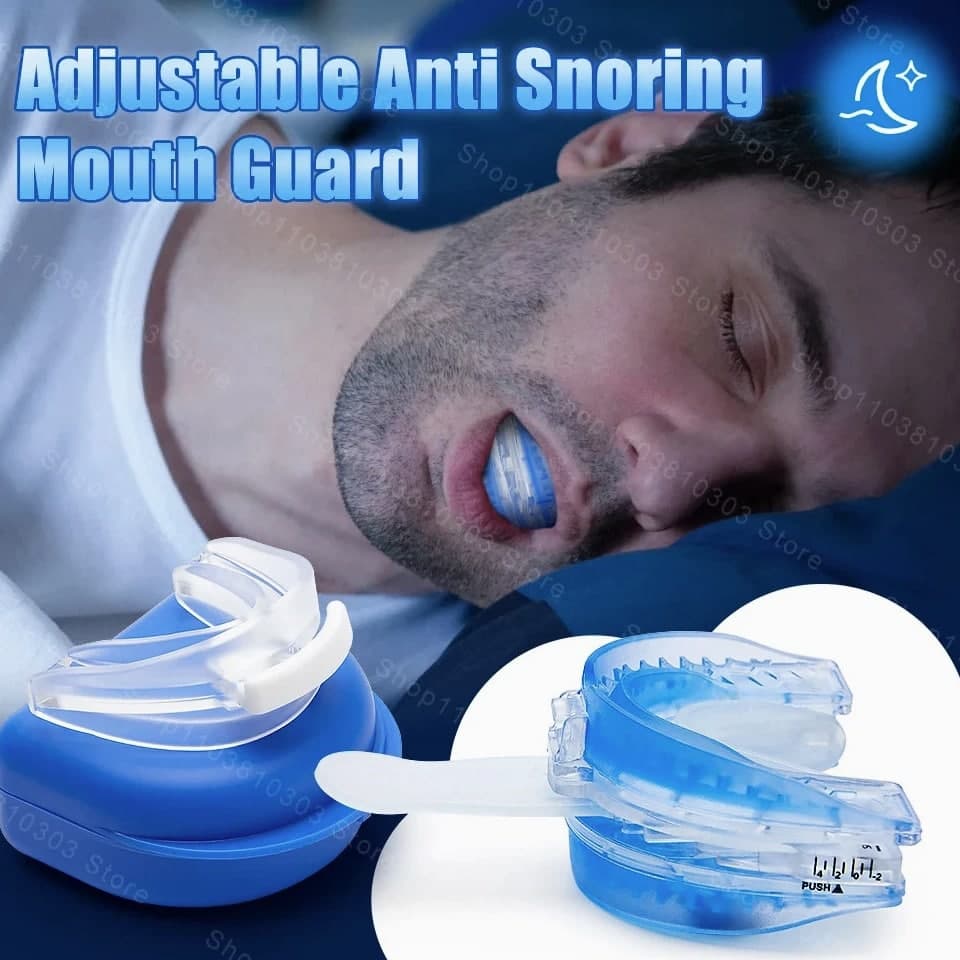 Stop Snoring Bruxism Silicone Mouth Guard Improve Sleep Quality Teeth Protection