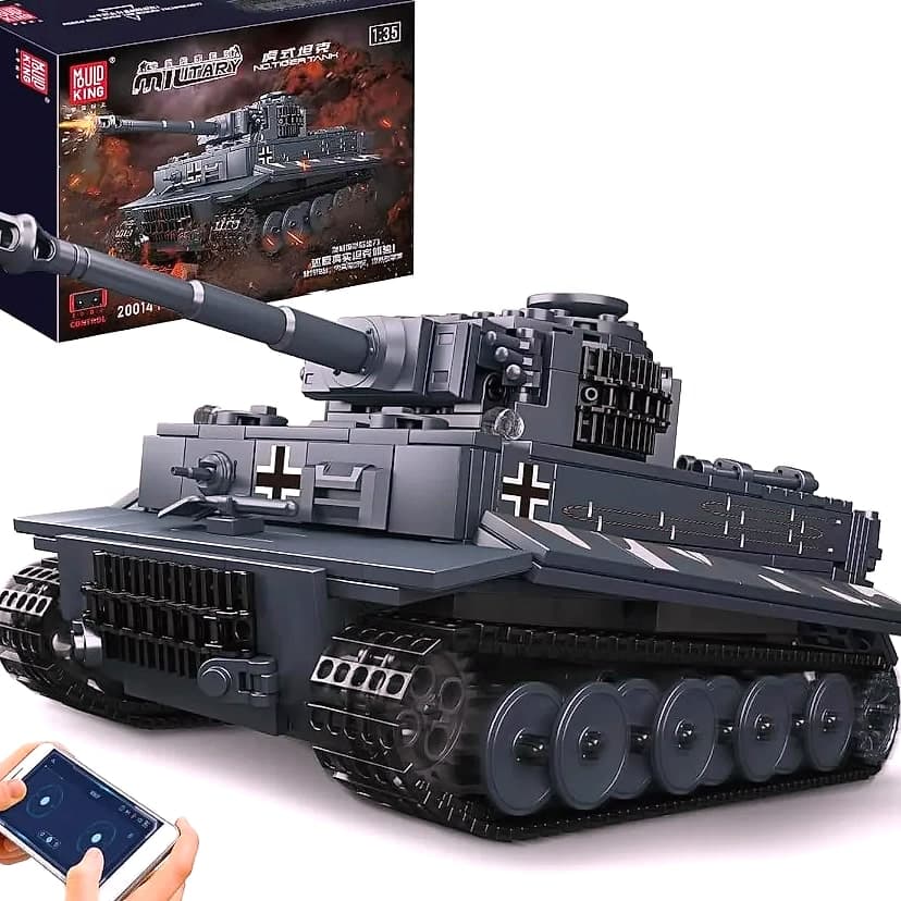 Mould King MOC Tiger Tank Building Blocks Military Vehicle Model
