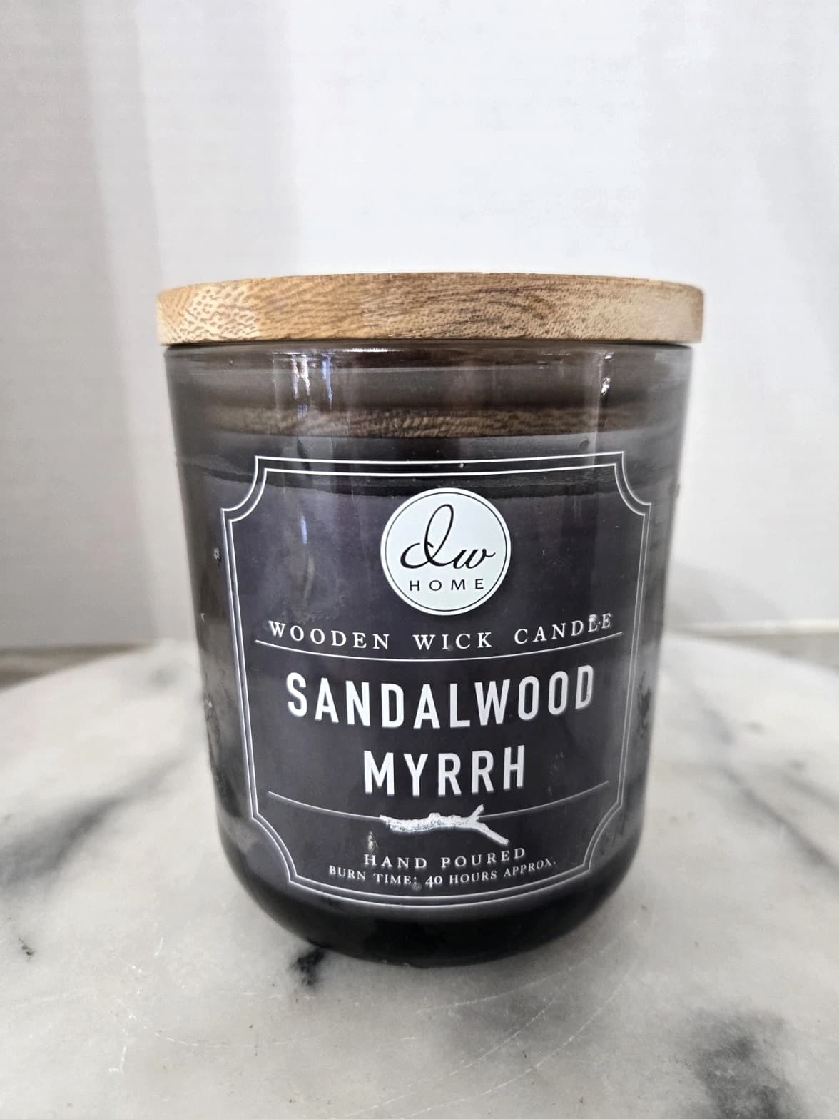 DW Home Sandalwood & Myrrh Wood Wick Jar Candle 11.5 oz NEW