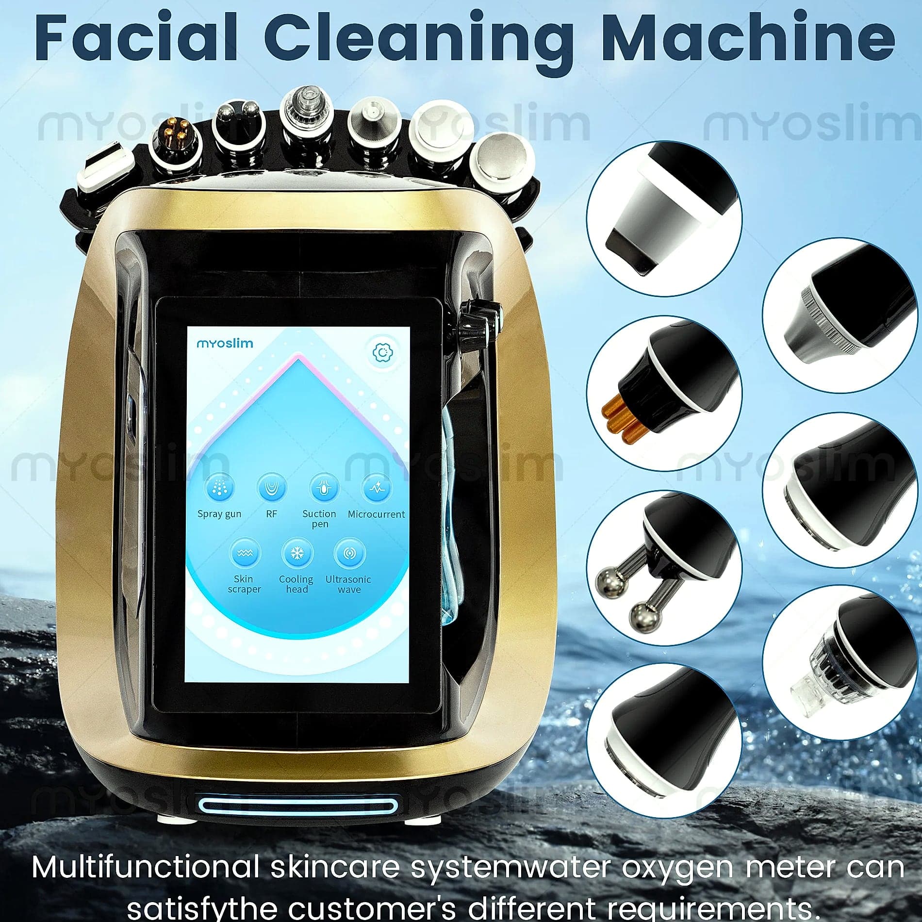 Myoslim 7-in-1 Hydra Dermabrasion Machine Aqua Peeling