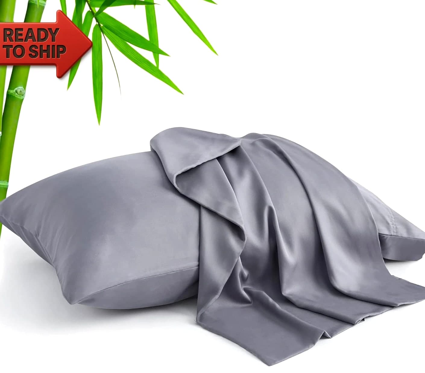 BEDELITE Pillow Cases Queen Size Set of 2, Rayon from Bamboo, Cooling