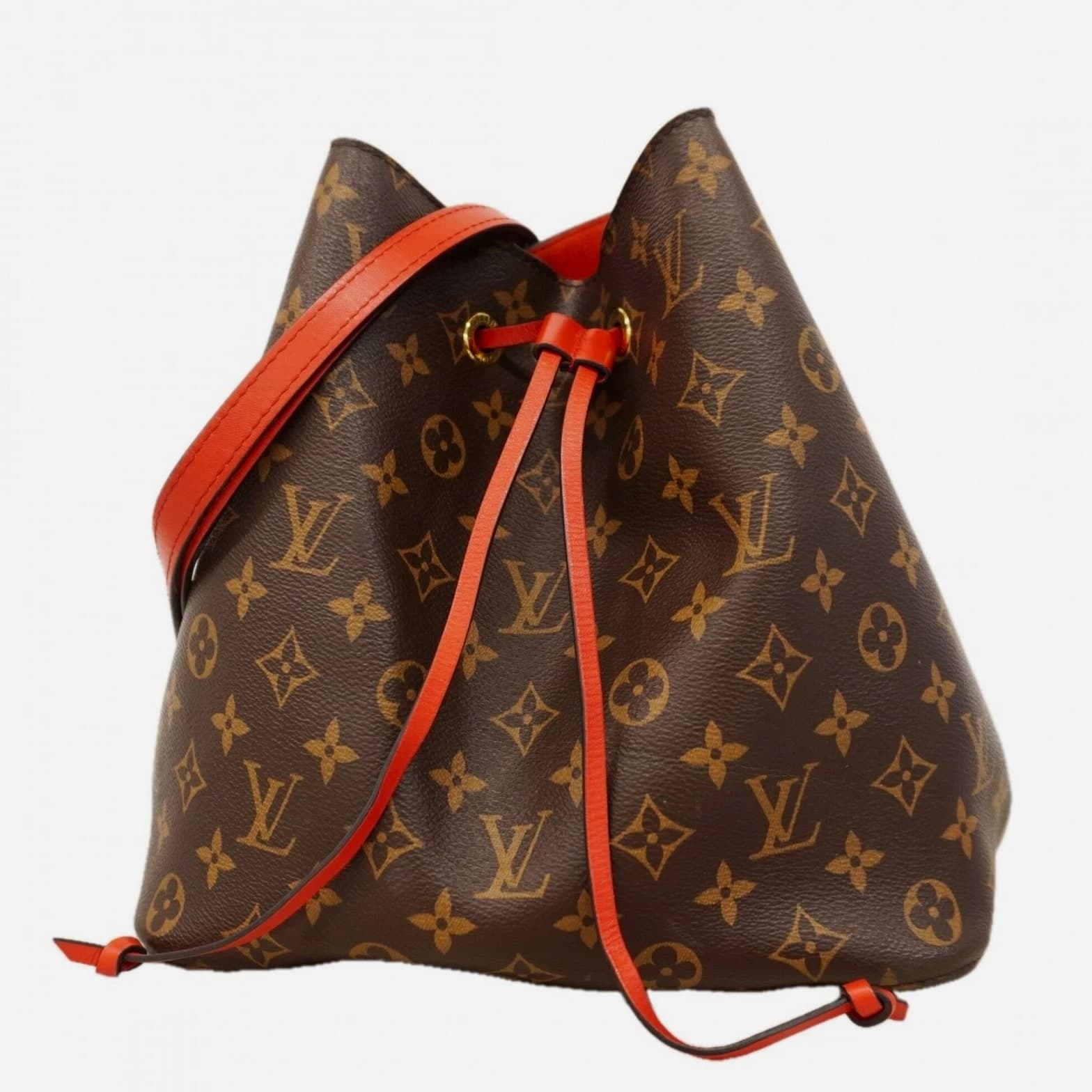 Louis Vuitton Monogram NeoNoe Shoulder Bag M44021 Coquelicot Women's