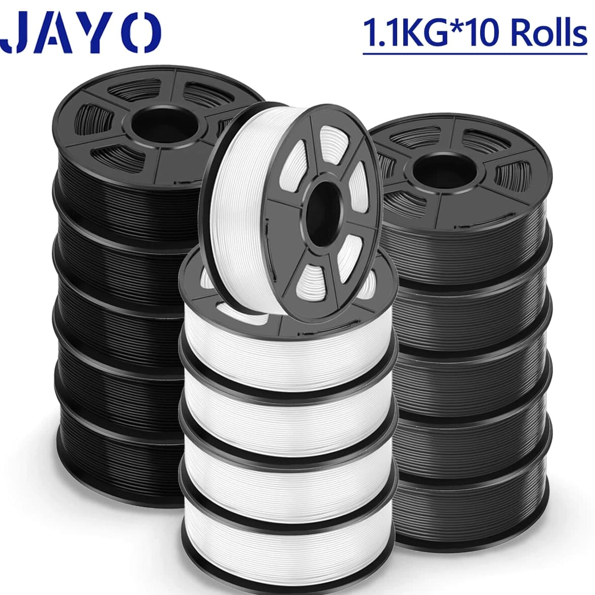 JAYO 5KG/10KG PETG Matte PLA PLA+ SILK ASA ABS 1.75mm 3D Printer Filament Bundle