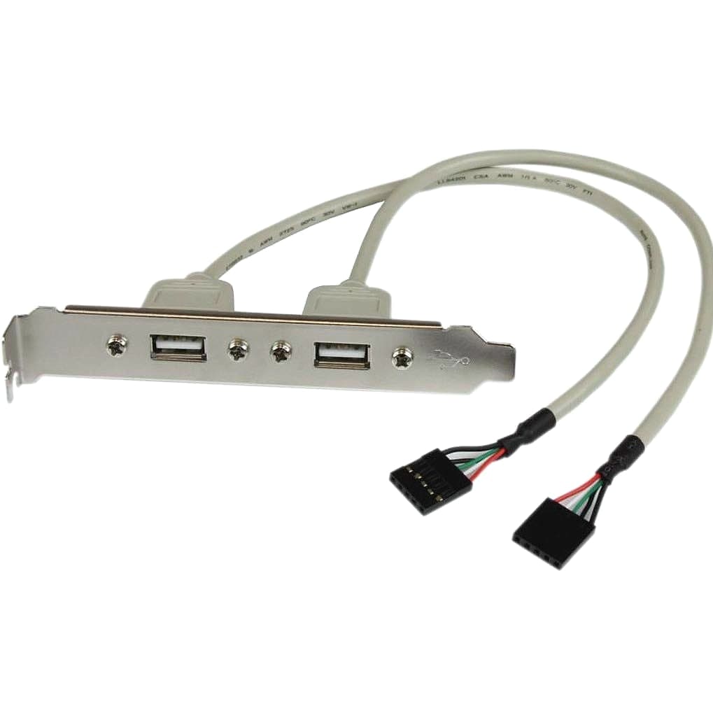 StarTech.com USBPLATE 2 Port USB A Slot Plate Adapter