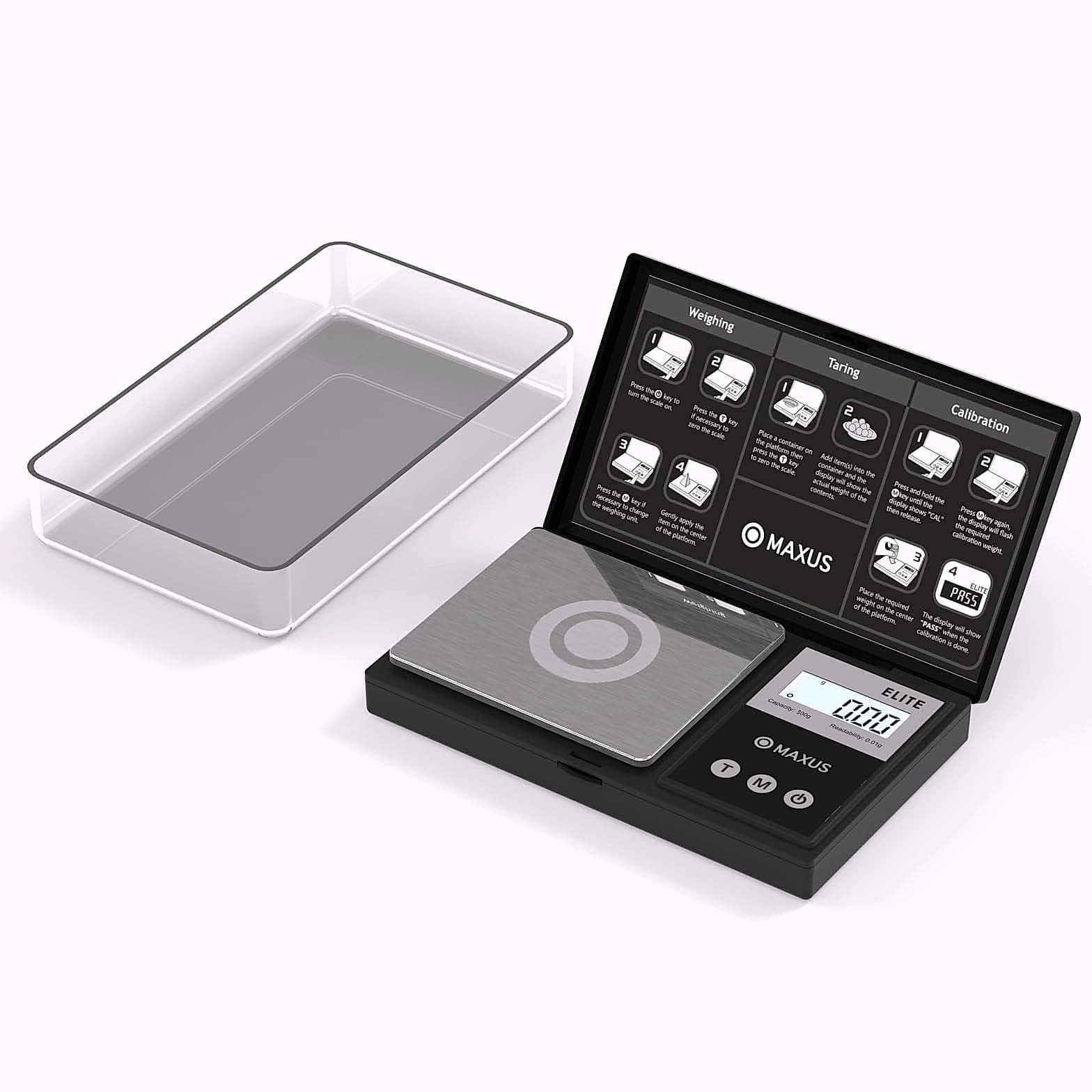 MAXUS Digital Pocket Gram Scale 500g x 0.01g Precision