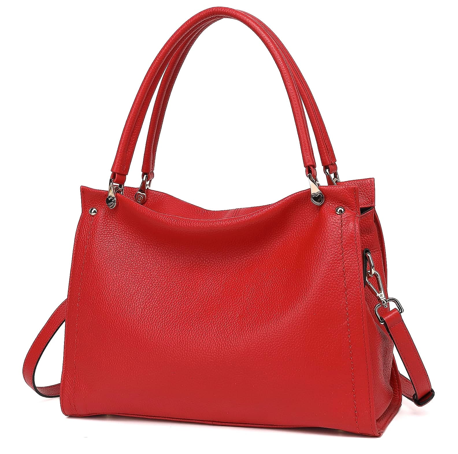 KOGTLA Medium Genuine Leather Tote Handbag for Women